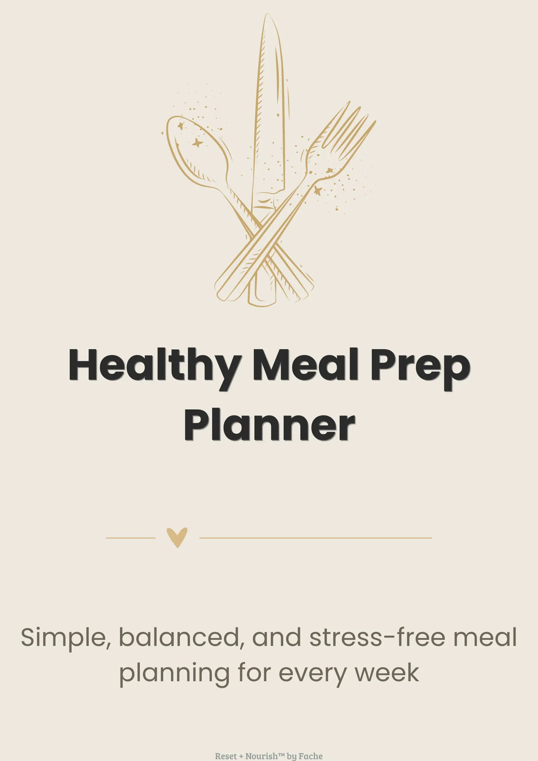 Healthy Meal Prep Planner